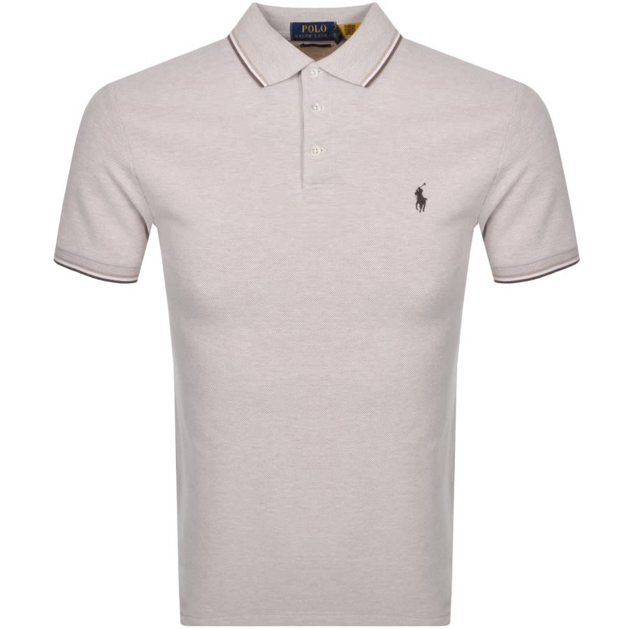 Alternative Image for ProductRalph Lauren Stretch Mesh Polo T Shirt Beige1